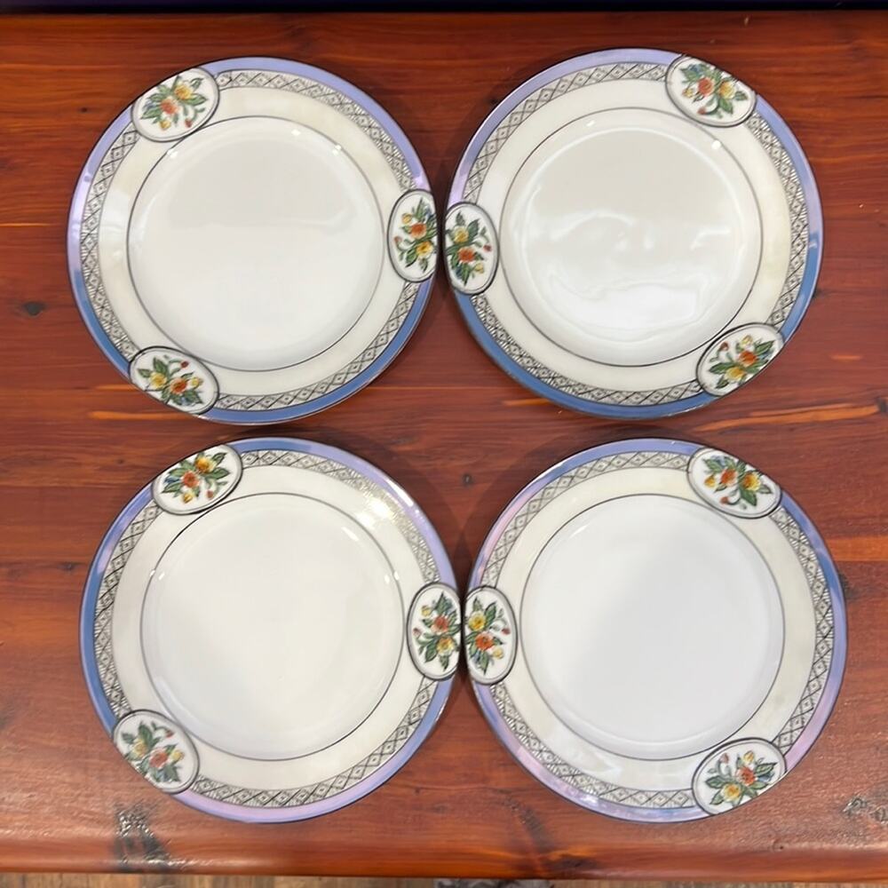 Vintage Noritake 7 1/2" Dessert or Bread Plates Set of four